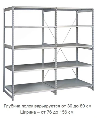 Стеллаж металлический ТСУ 2.2.5-150